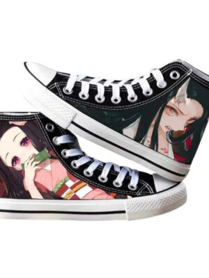 Demon Slayer Shoes Anime - Canvas shoes Cartoon Cosplay for Students, Unisex