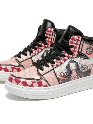 Demon Slayer Shoes Anime - Nezuko Shoes Cosplay High Top Running for Unisex