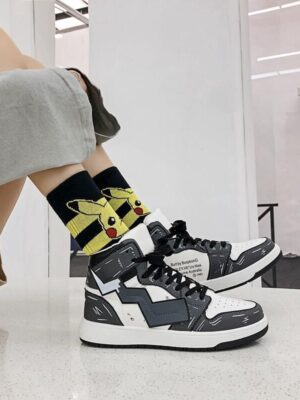 Demon Slayer Shoes - Anime Sneakers for Cosplay Casual High-Top Tanjiro Shoes